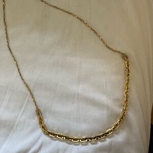 Long Necklace Gold Chainlink Designer Jewelry